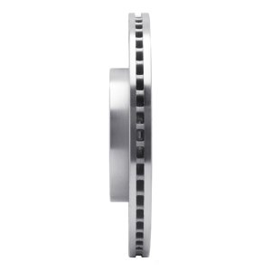 Hyundai Veloster Brake Rotor (1) - Front Left - R1 Concepts - Drilled & Slotted - Silver - `11-`25